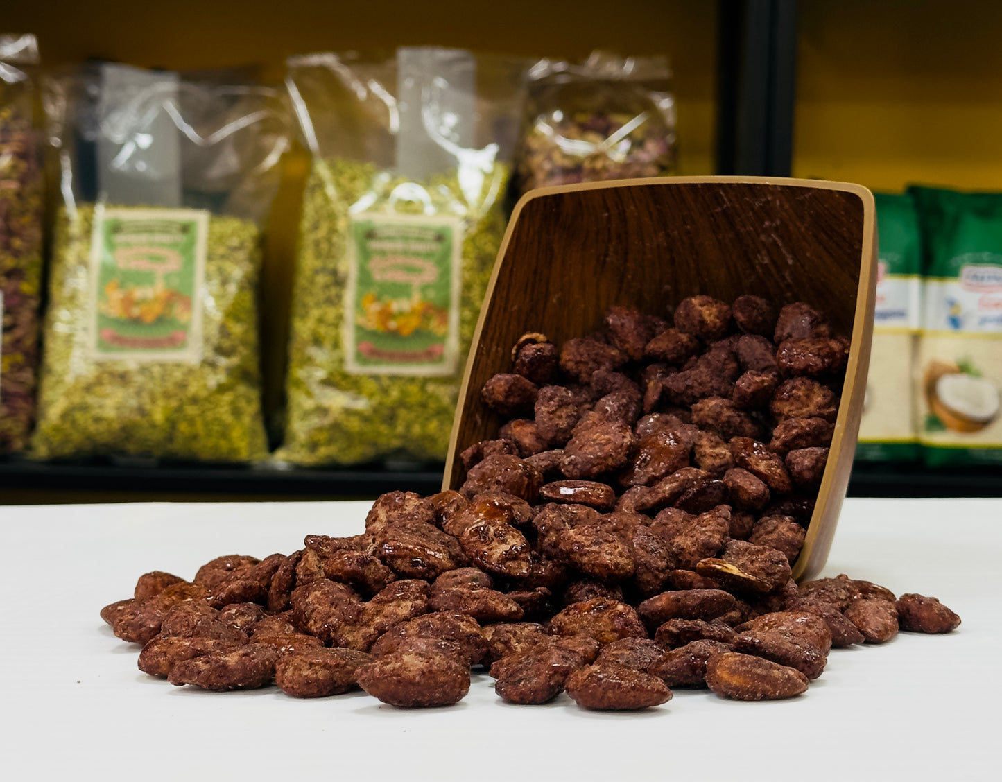 Mandorle Zuccherate al Cacao 5Kg - Frutta Secca - Schiaccia & Mangia - fruttasana.com