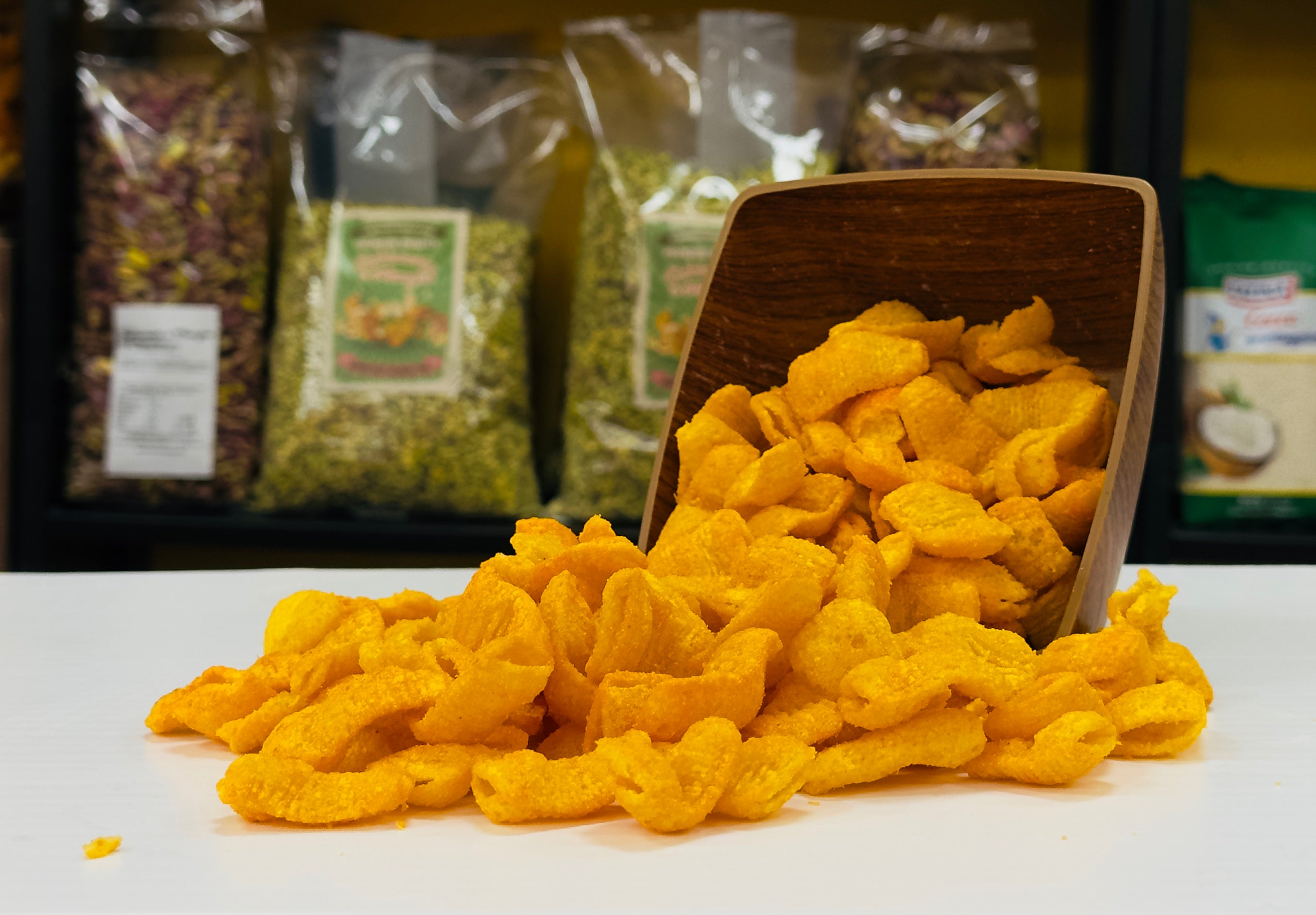 Cornetti di Mais alla Paprika 5Kg - Frutta Secca - Schiaccia & Mangia  - fruttasana.com