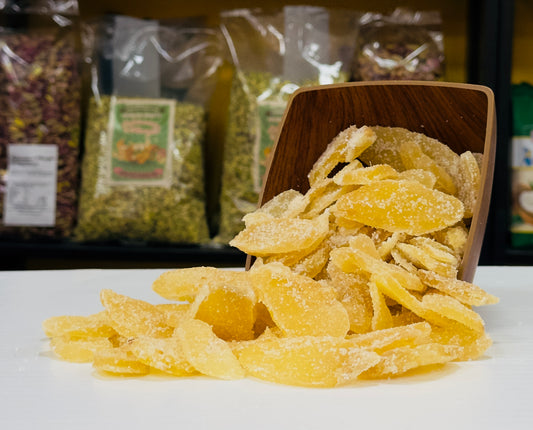 Zenzero Disidratato con Zucchero in Grani 5Kg - Frutta Disidratata - Schiaccia & Mangia  - fruttasana.com
