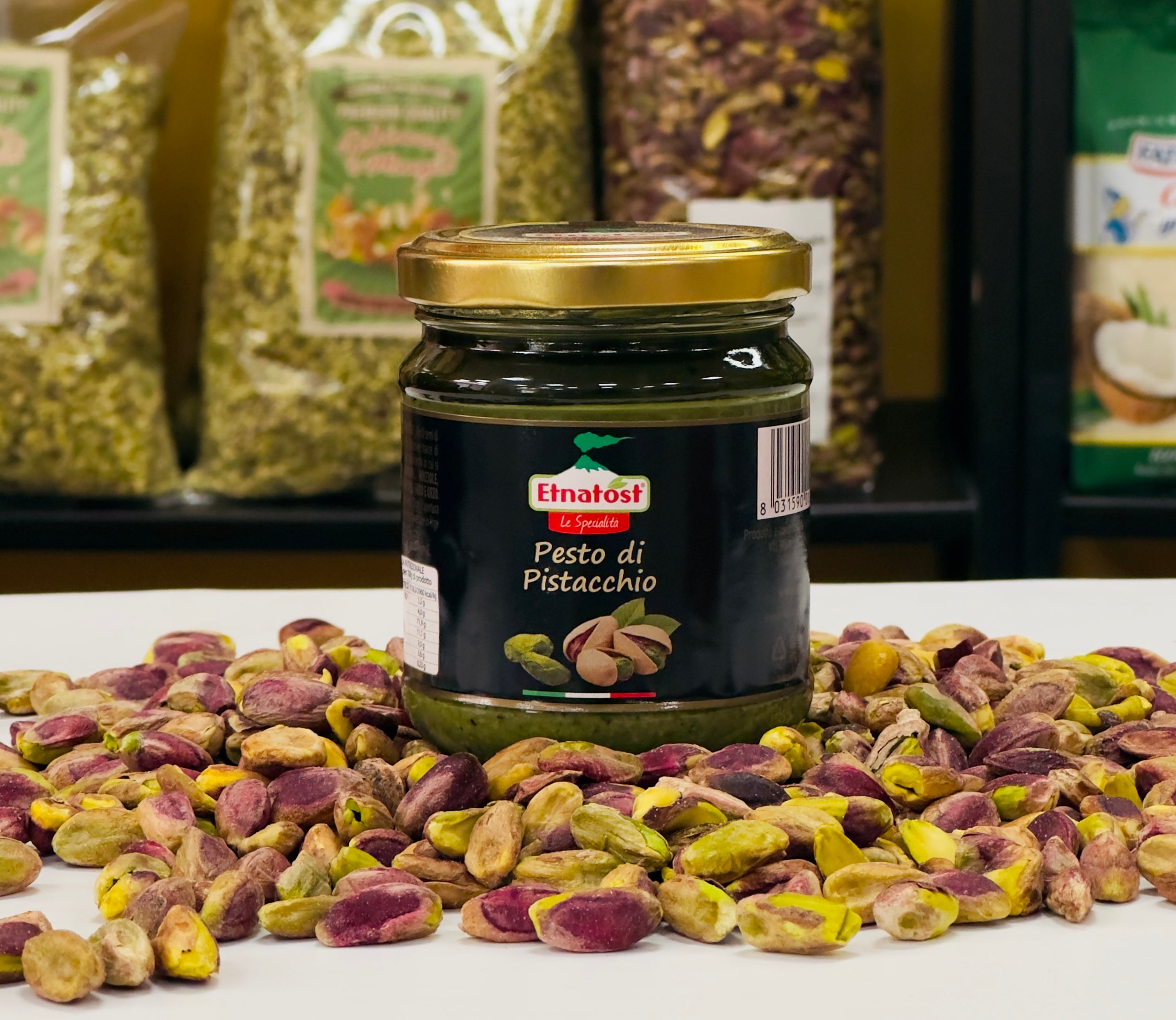 Pesto di Pistacchio - Vasetti - Schiaccia & Mangia  - fruttasana.com