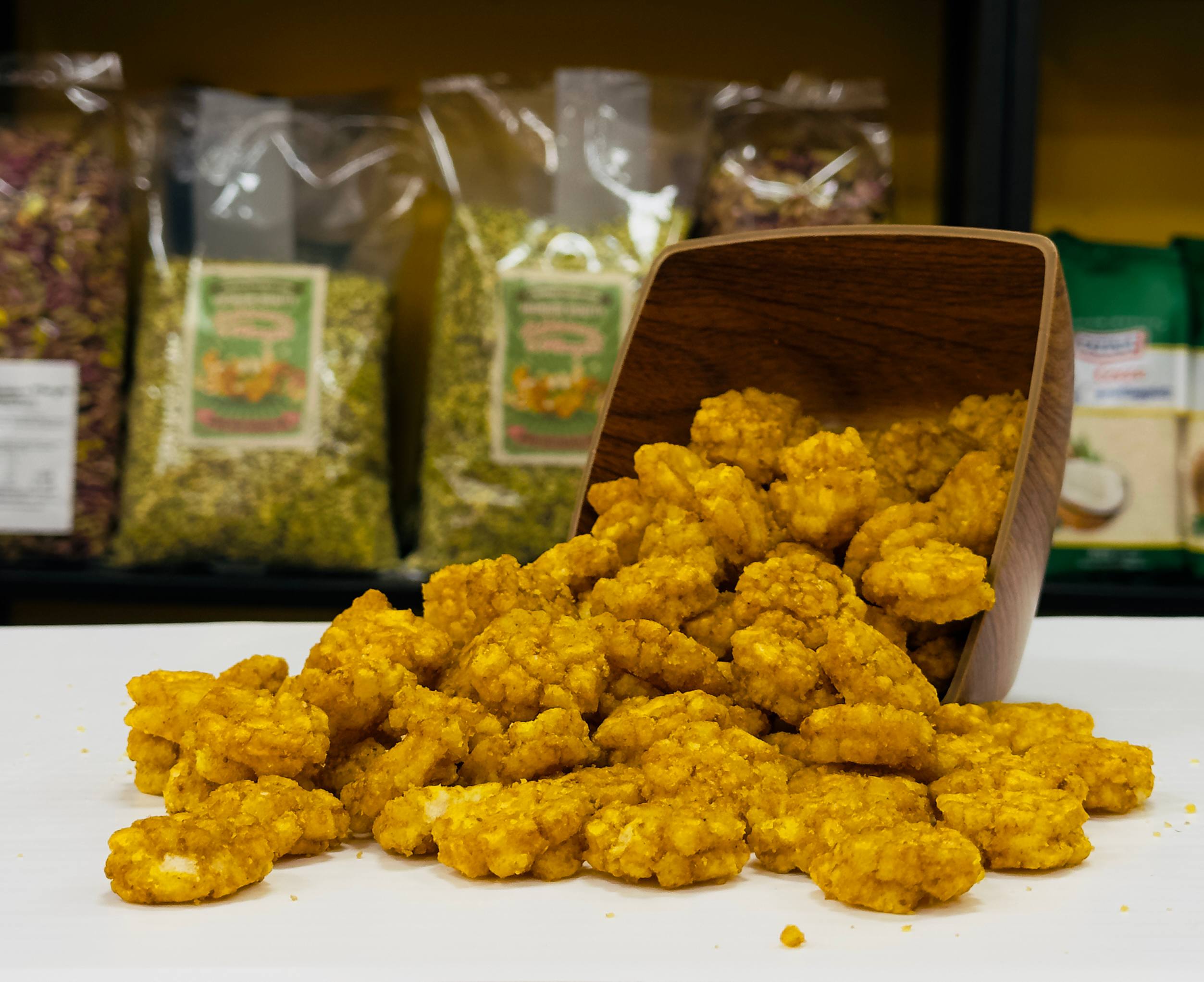 Rice Crackers Curry - Frutta Secca - Schiaccia & Mangia  - fruttasana.com